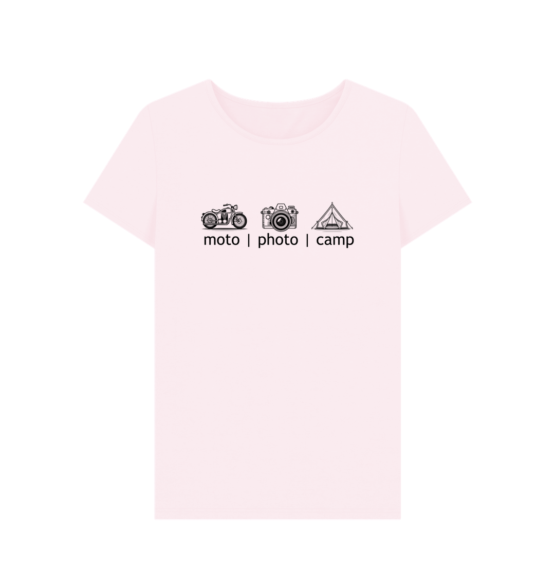 Pink Printed T-shirt Front
