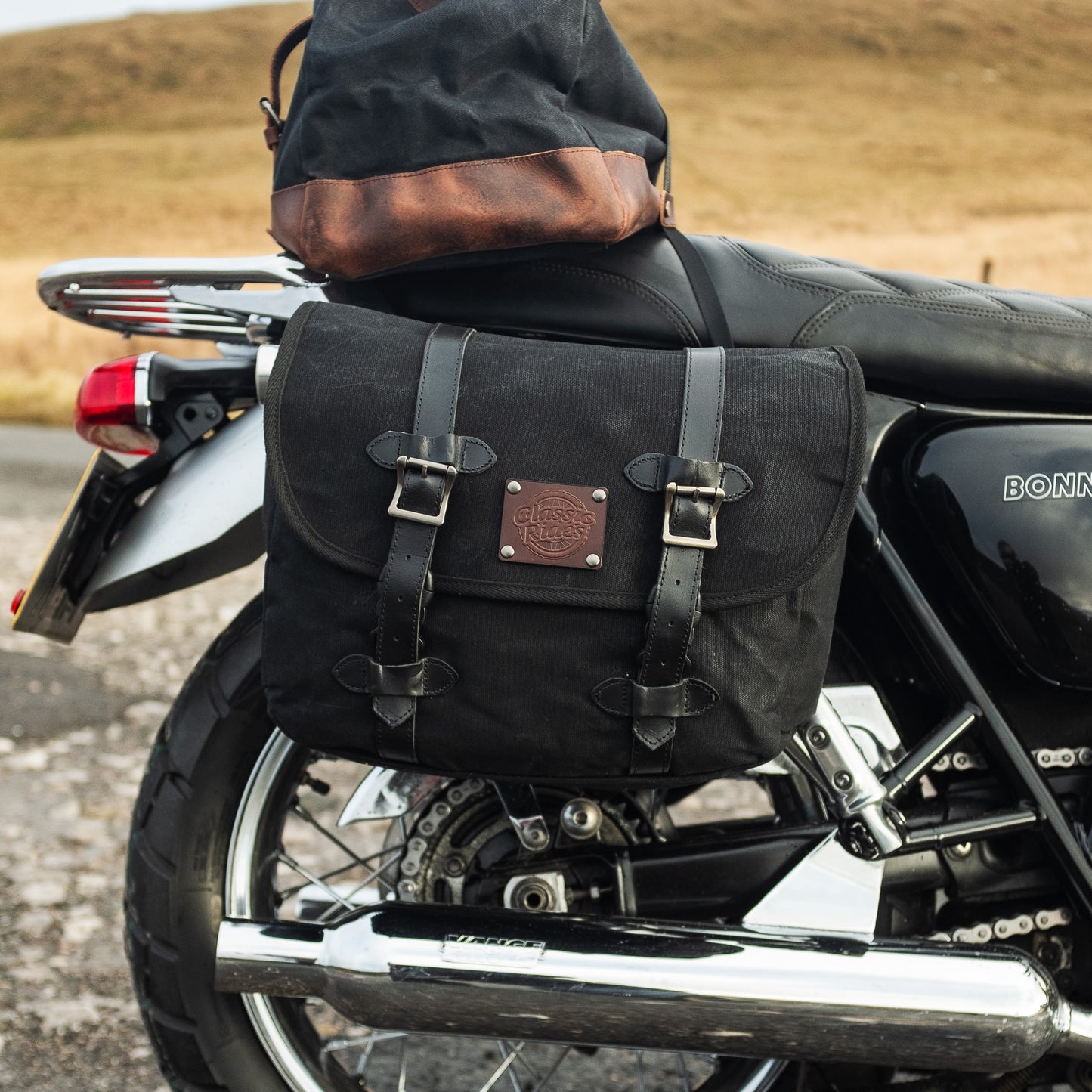 The Digley Motorcycle Pannier Bag 14L - Black