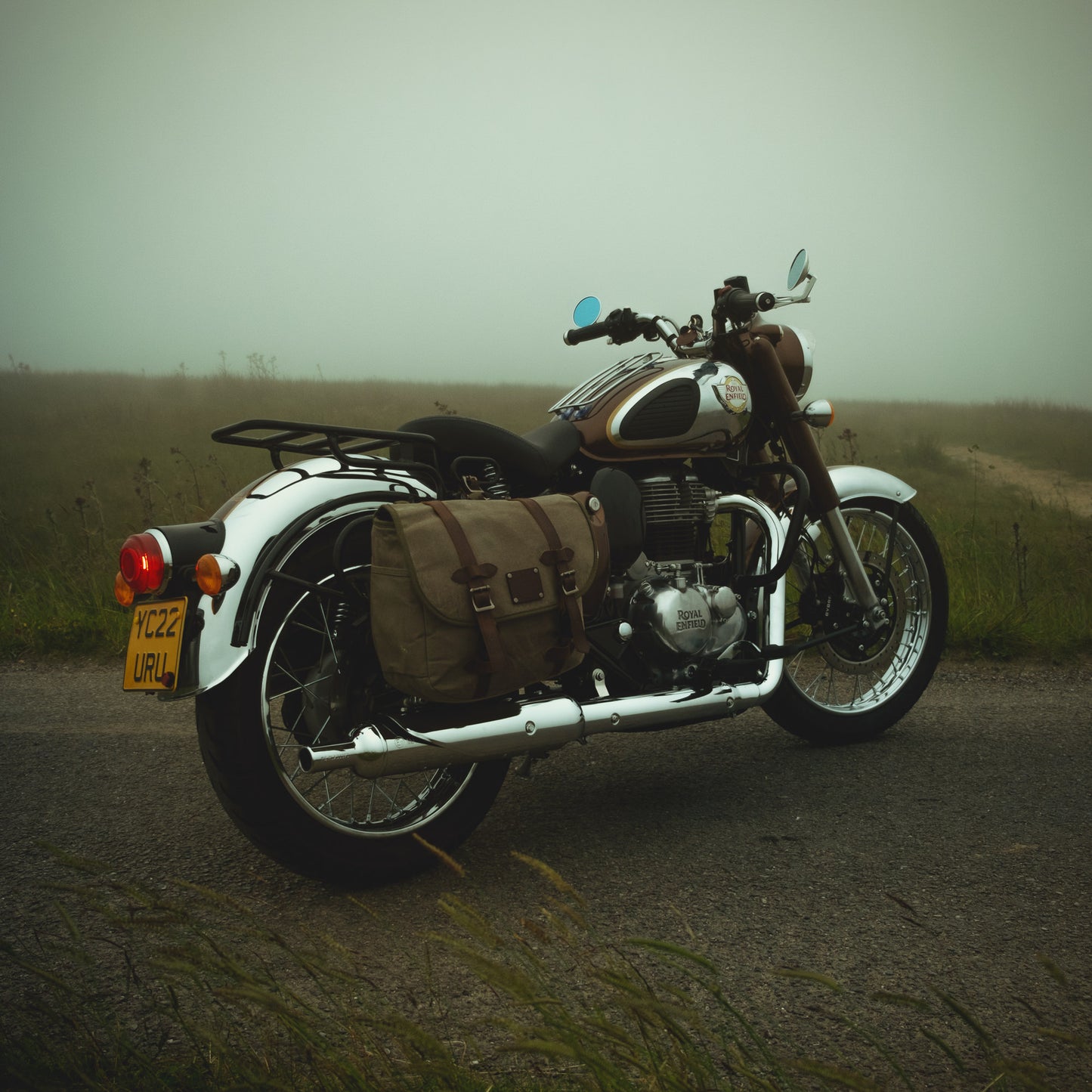 The Digley Motorcycle Pannier Bag 14L - Khaki