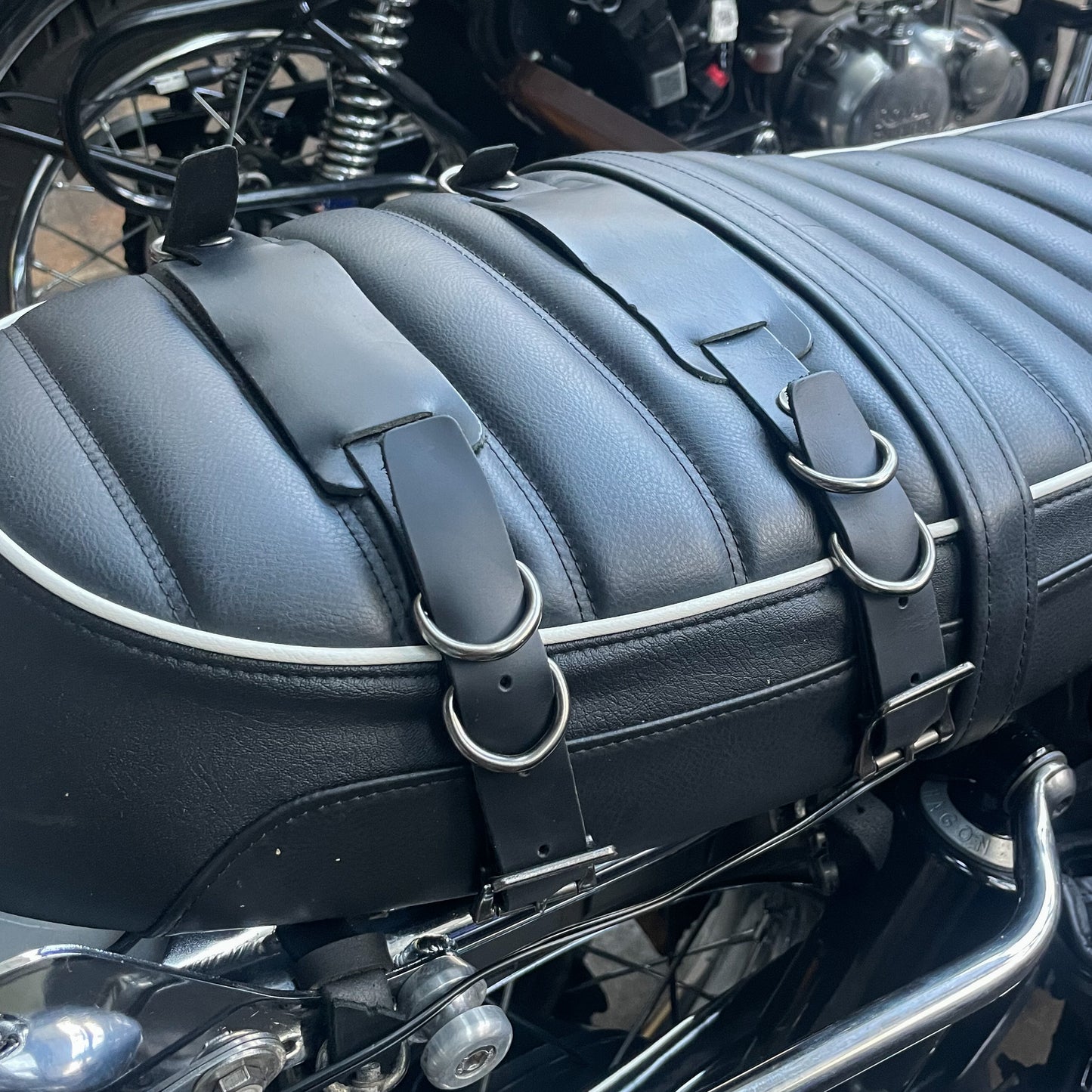 The Seat Strap - Black Leather