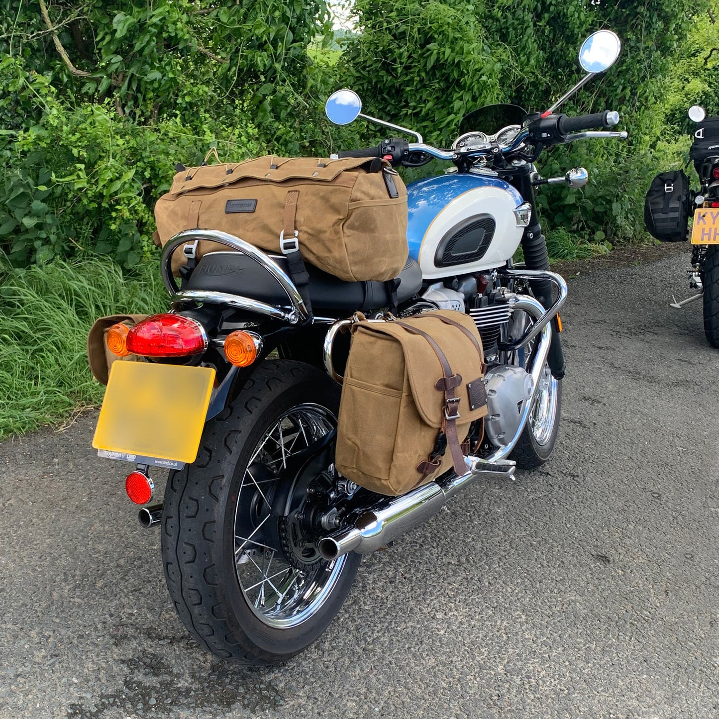 The Digley Motorcycle Pannier Bag 14L - Sand