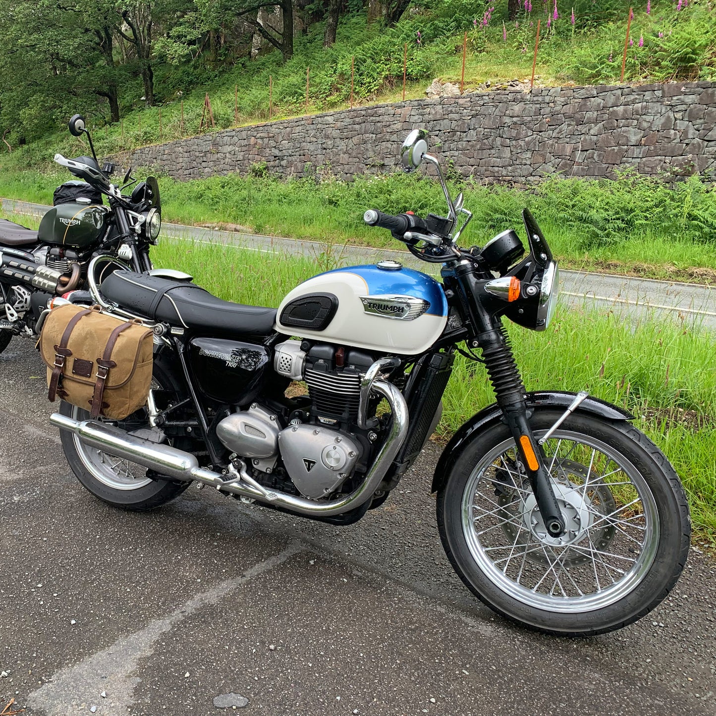 The Digley Waxed Canvas Motorcycle Pannier Bag 14L - Sand