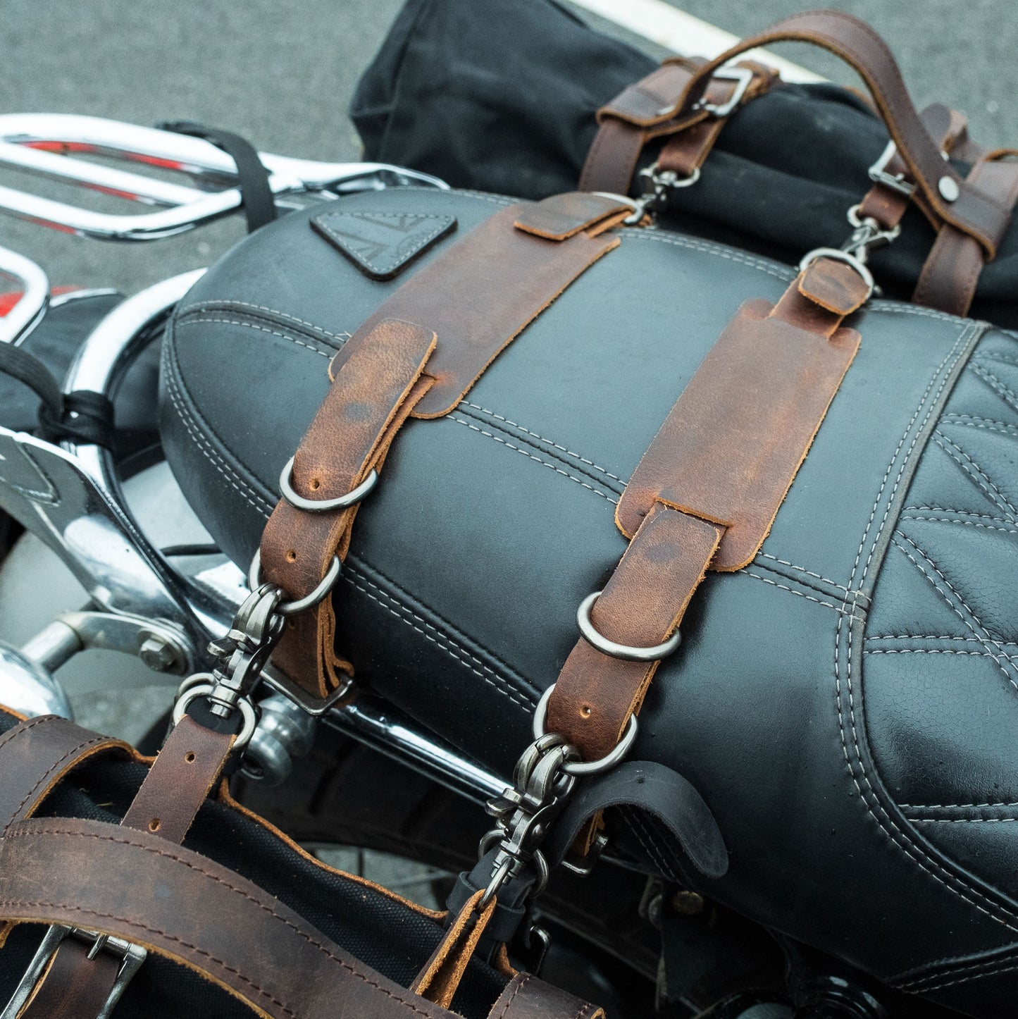 The Seat Strap - Brown Leather