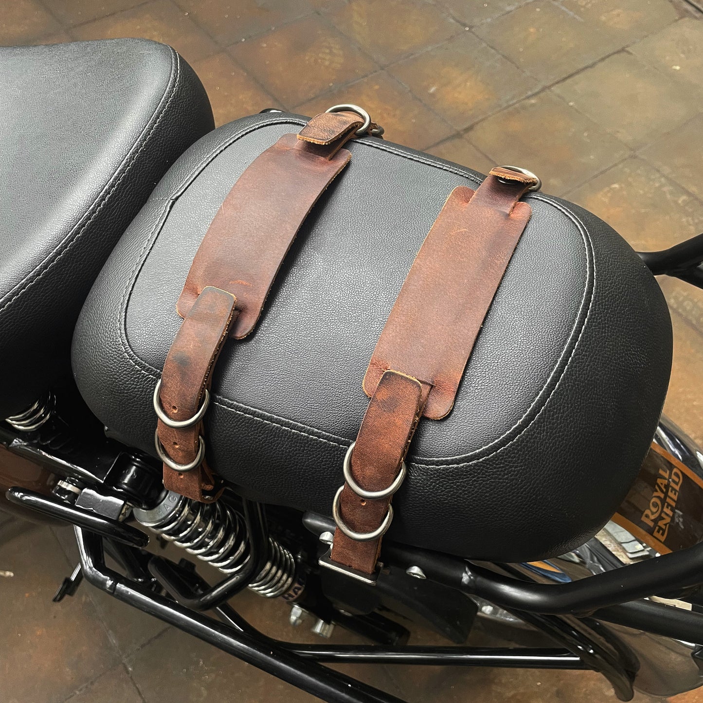 The Seat Strap - Brown Leather