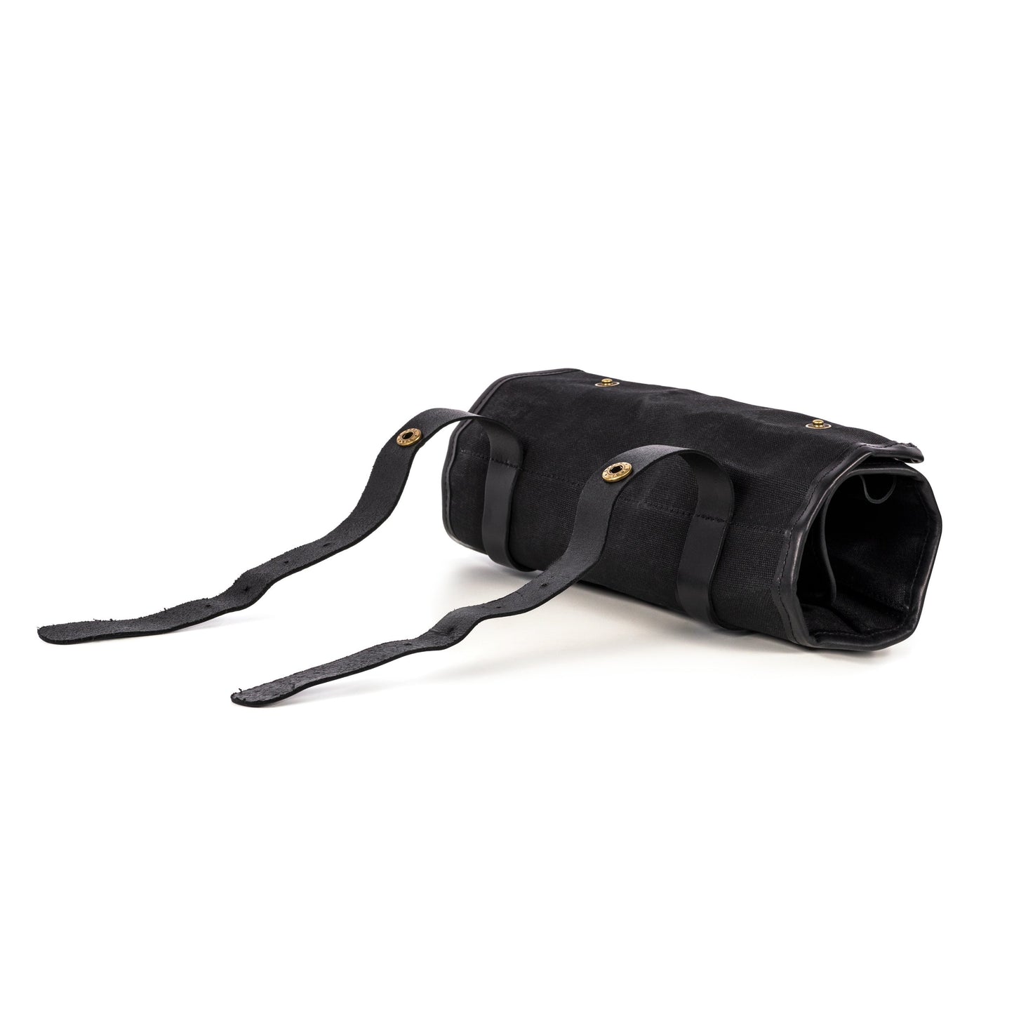 Waxed Canvas Tool Roll - Black