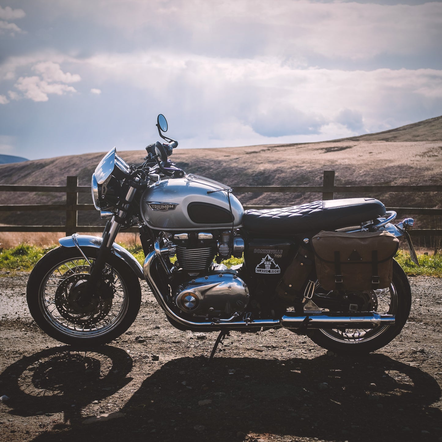Waxed Canvas Motorcycle Tool Roll - Sand