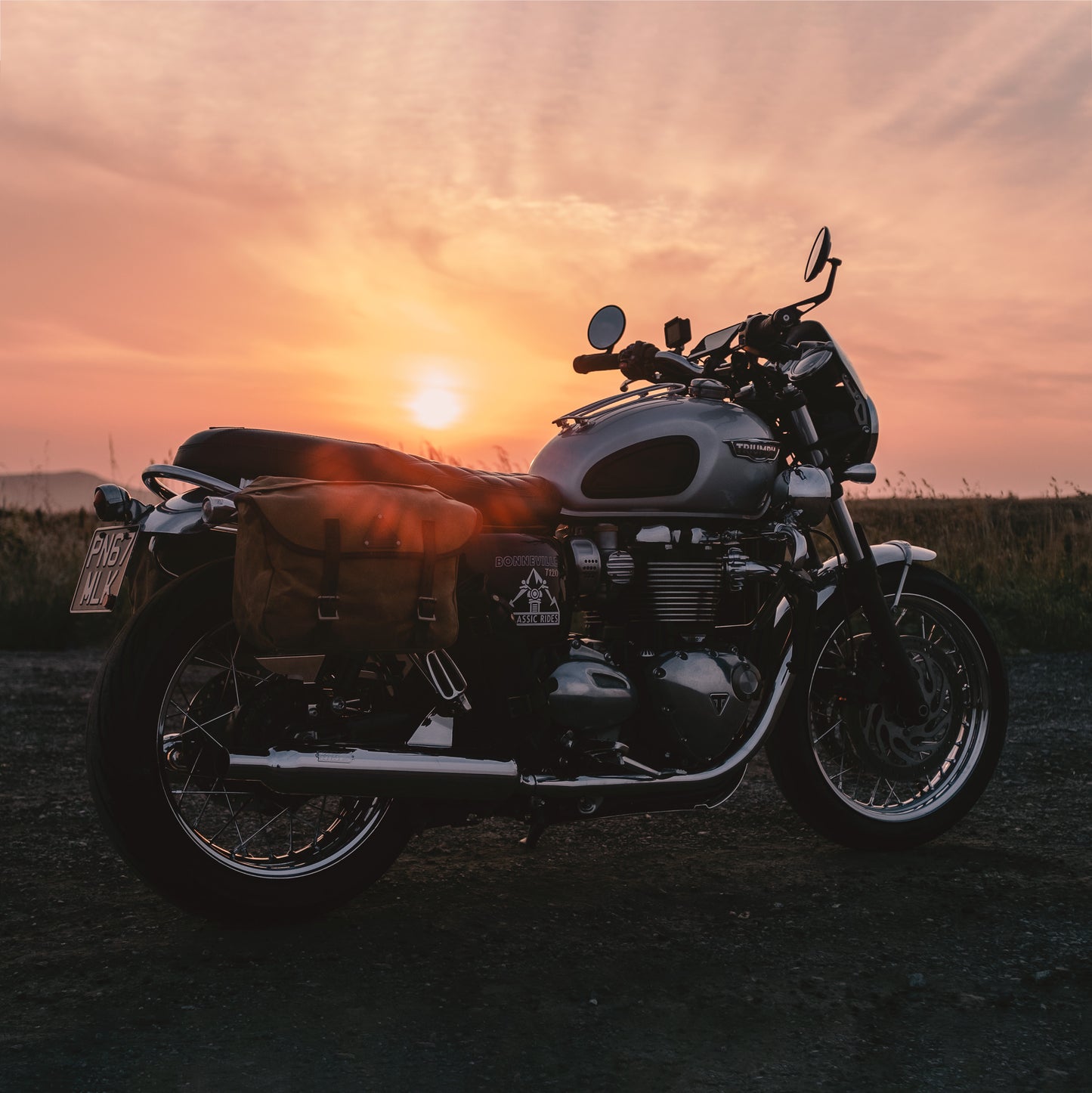 The Day Tripper Motorcycle Pannier Bag 10L - Sand