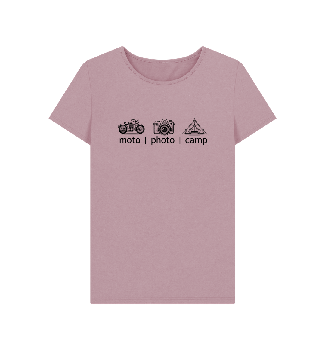 Mauve Printed T-shirt Front