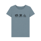 Stone Blue Printed T-shirt Front