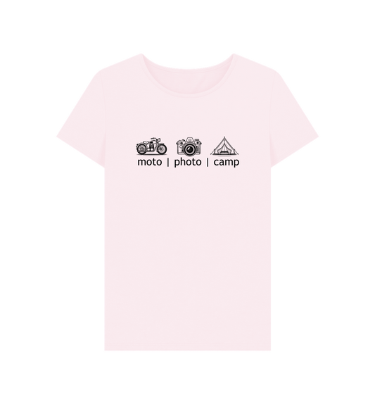 Pink Printed T-shirt Front