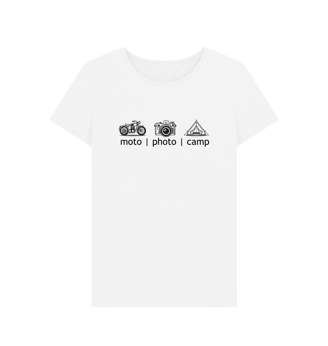 White Printed T-shirt Front