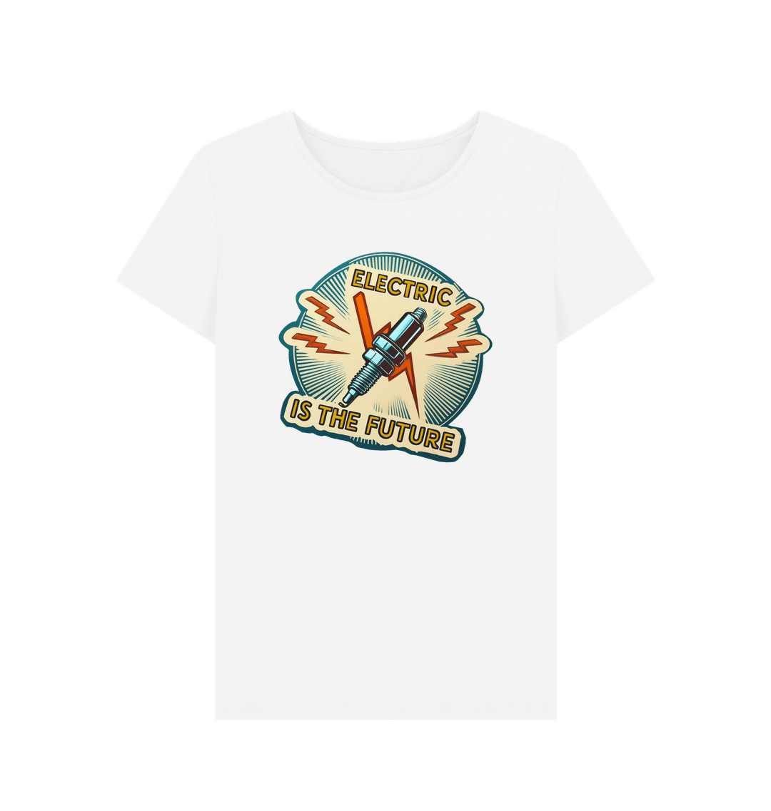 White Printed T-shirt Front