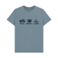 Stone Blue Printed T-shirt Front