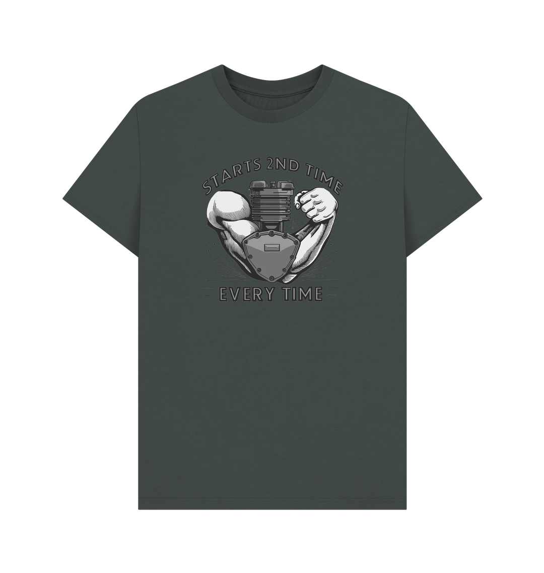 Dark Grey Printed T-shirt Front