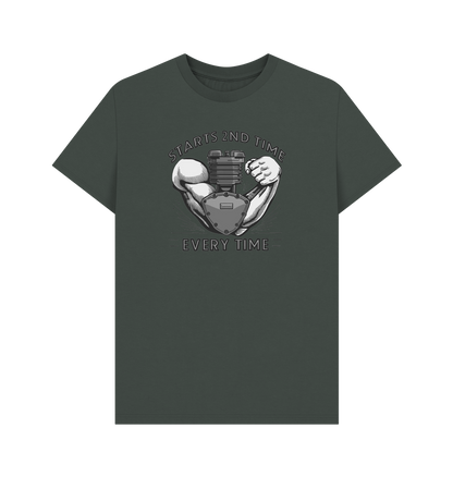 Dark Grey Printed T-shirt Front