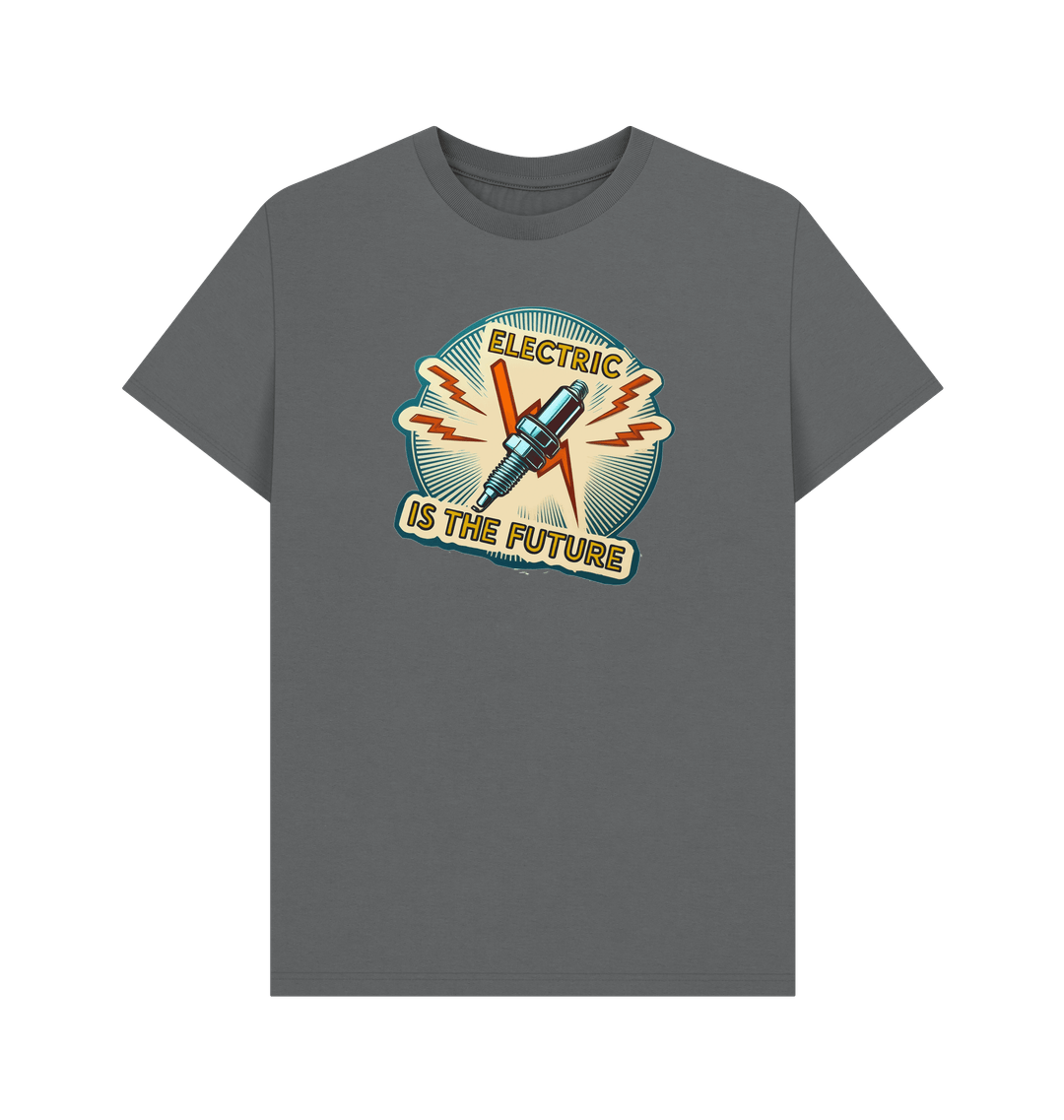 Slate Grey Printed T-shirt Front