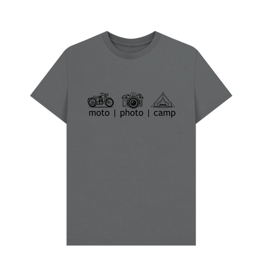 Slate Grey Printed T-shirt Front