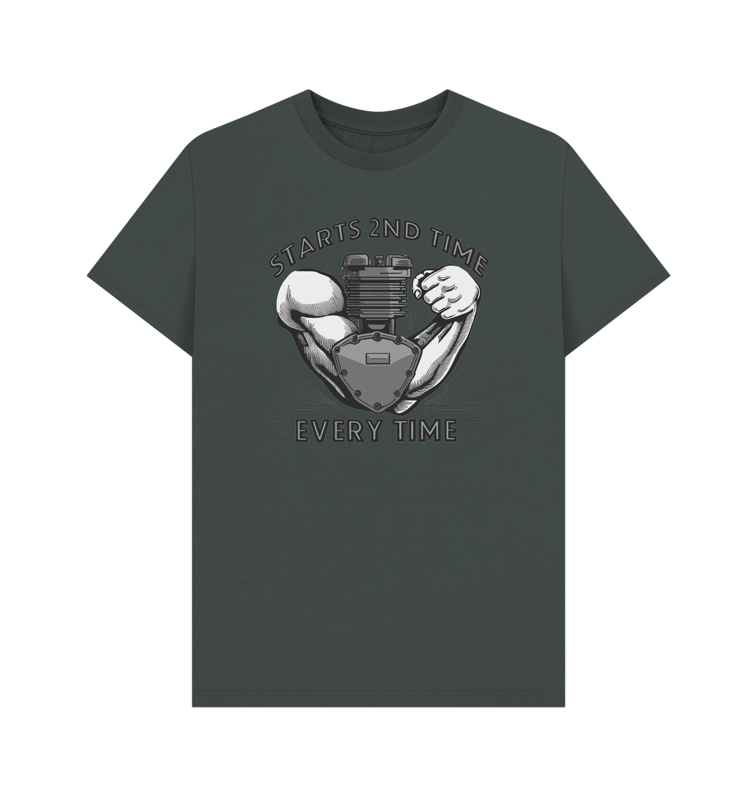 Dark Grey Printed T-shirt Front