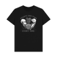 Black Printed T-shirt Front