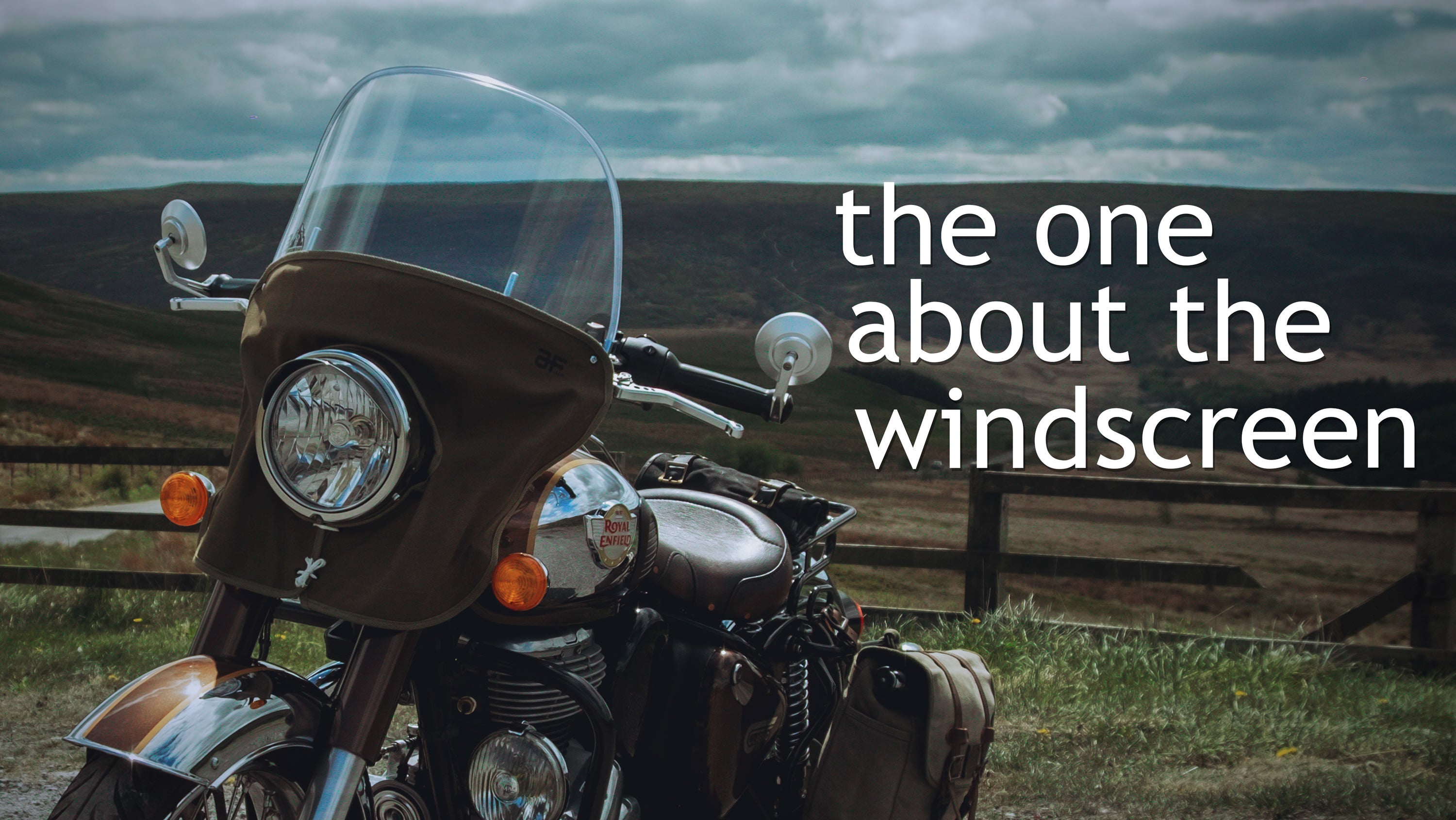 Load video: A motorcycle ride through the countryside