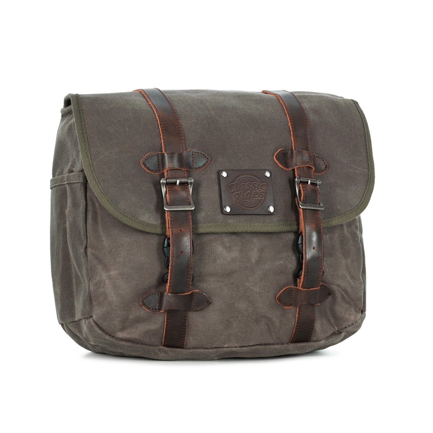 The Digley Motorcycle Pannier Bag - Khaki