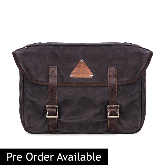 The Day Tripper Motorcycle Pannier Bag - Chocolate