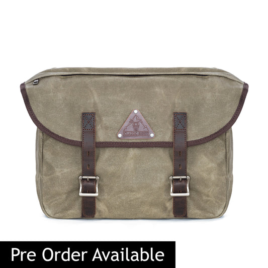 The Day Tripper Motorcycle Pannier Bag - Khaki