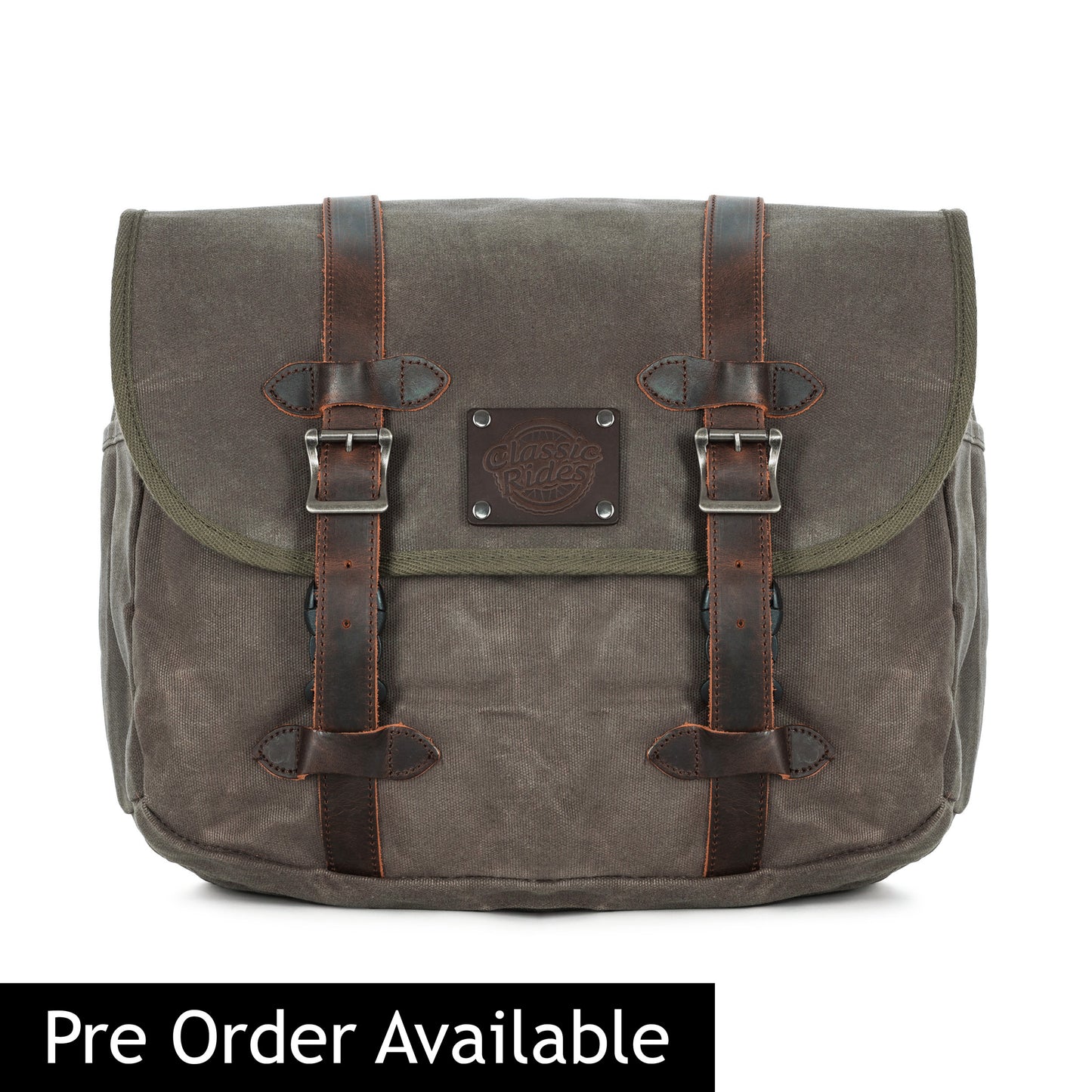 The Digley Motorcycle Pannier Bag - Khaki