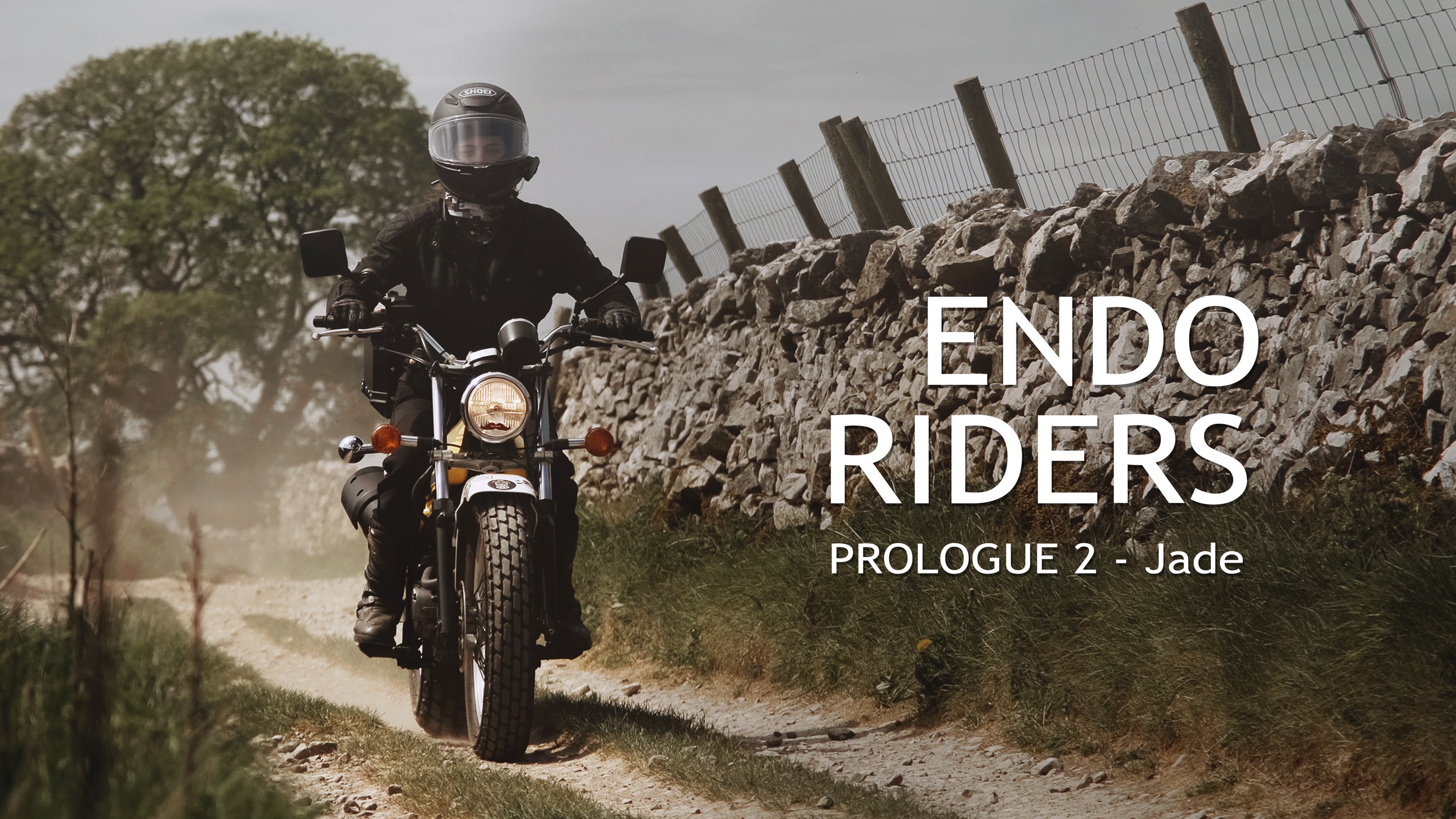 Load video: A motorcycle ride through the countryside