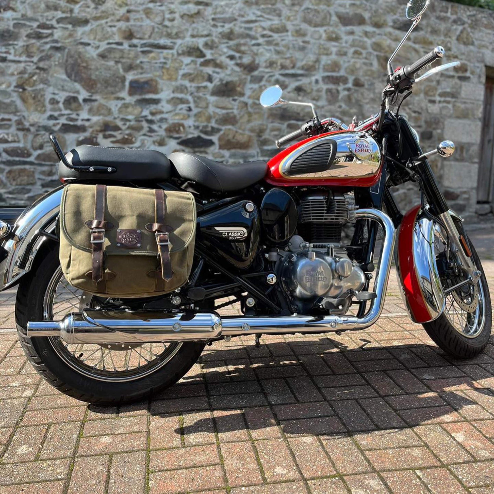 The Digley Motorcycle Pannier Bag 14L Khaki – Classic Rides