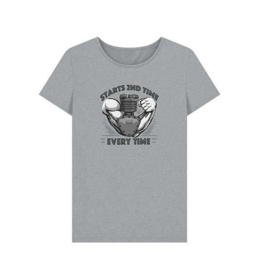 Athletic Grey Printed T-shirt Front