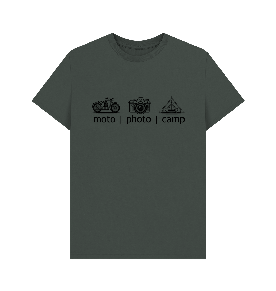 Dark Grey Printed T-shirt Front