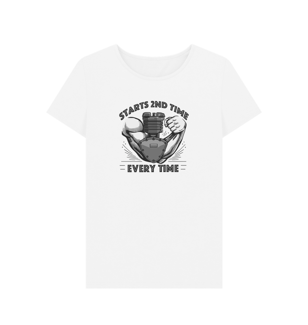 White Printed T-shirt Front
