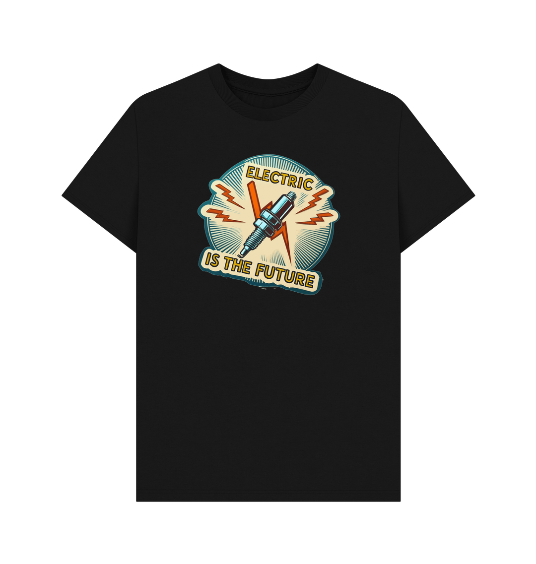 Black Printed T-shirt Front