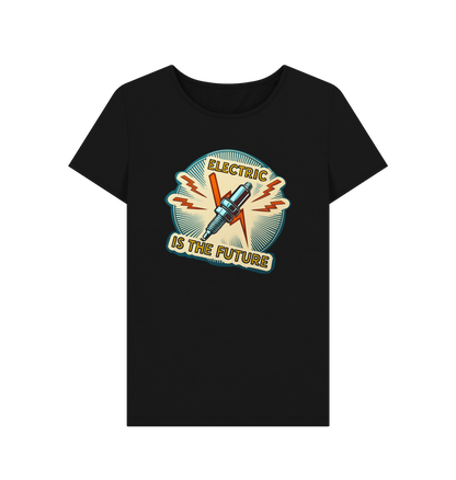 Black Printed T-shirt Front