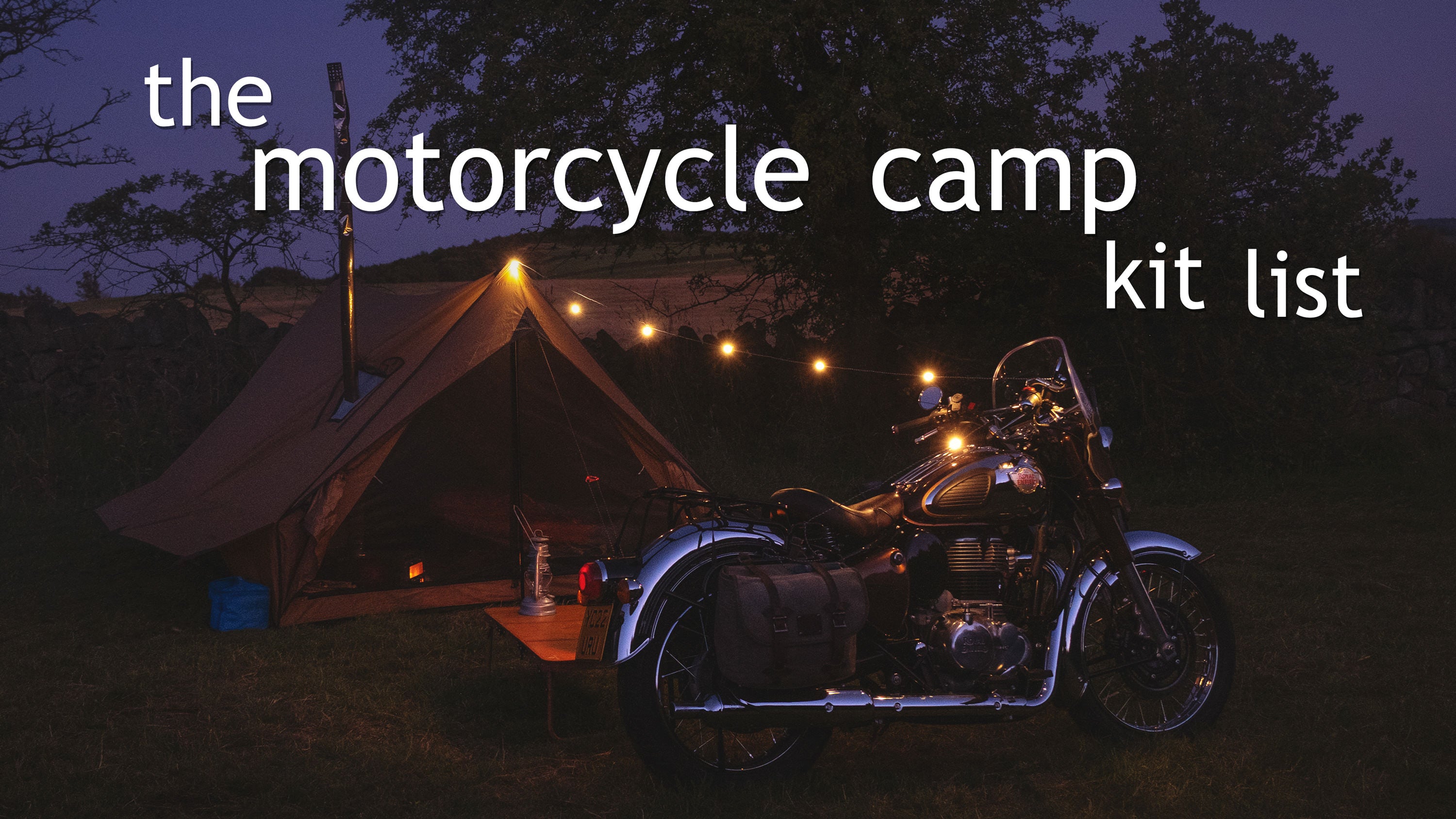 Load video: A motorcycle ride through the countryside