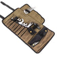 Waxed Canvas Tool Roll - Khaki
